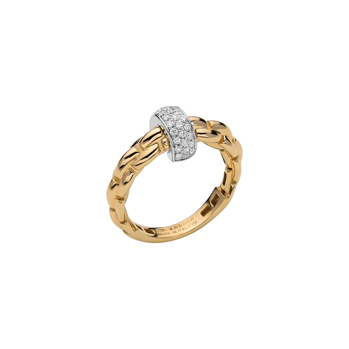 FOPE Eka Diamond Pavé Rondel Ring