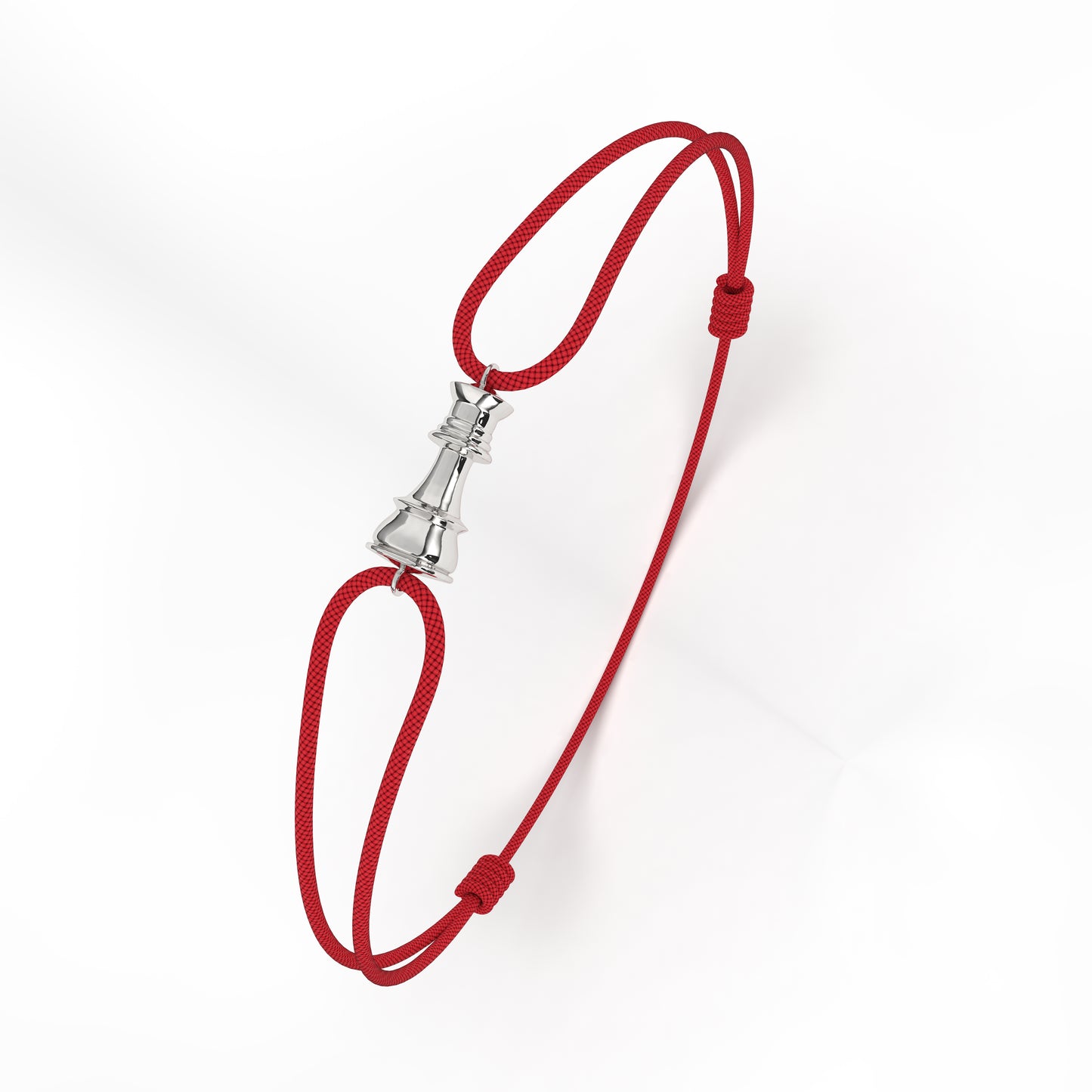 The Queen String Bracelet – White Gold