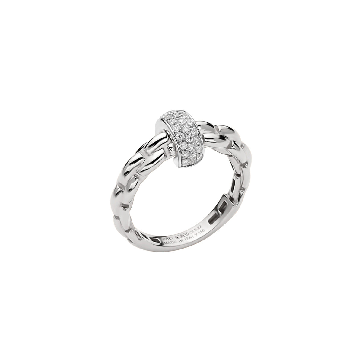 FOPE Eka Diamond Pavé Rondel Ring