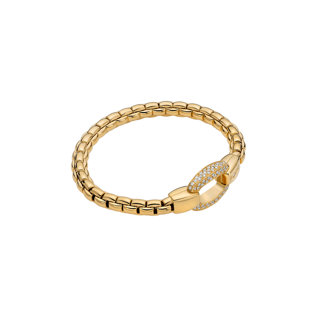FOPE Eka Flex'it Bracelet, Oval Diamond Pavé 0.71ct