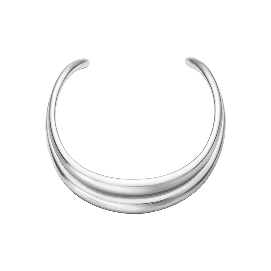 Georg Jensen Curve Silver Neck Ring
