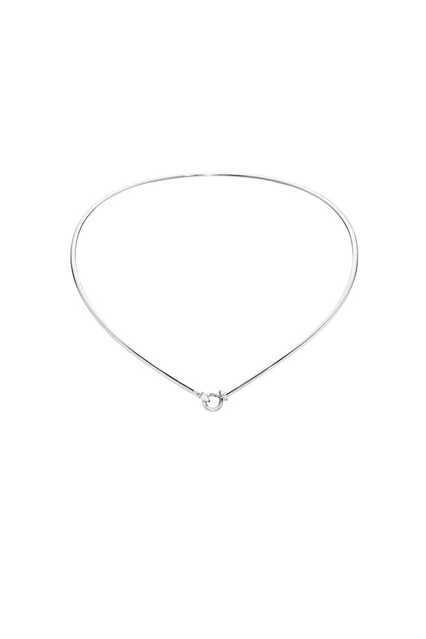 Dew Drop Neck Ring - Sterling Silver