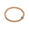 Fope Eka Flex'It Bracelet in Rose Gold with Pavé Diamond Rondel