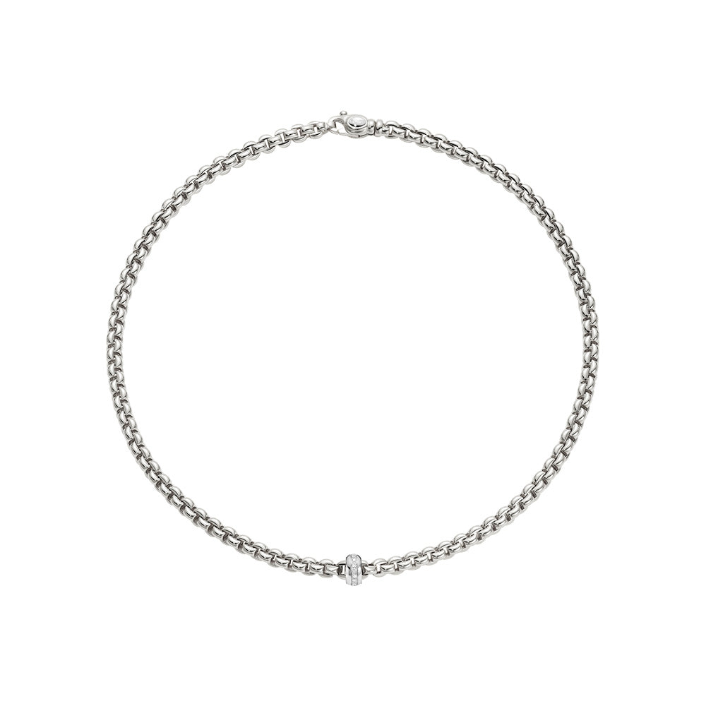 Fope Eka Necklace with Diamond Rondel