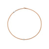 Fope Eka Tiny Necklace with Pavé Diamond Rondel in rose gold