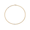 Fope Eka Tiny Necklace with Pavé Diamond Rondel in yellow gold