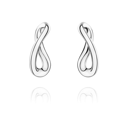 Georg Jensen Silver Infinity Earrings