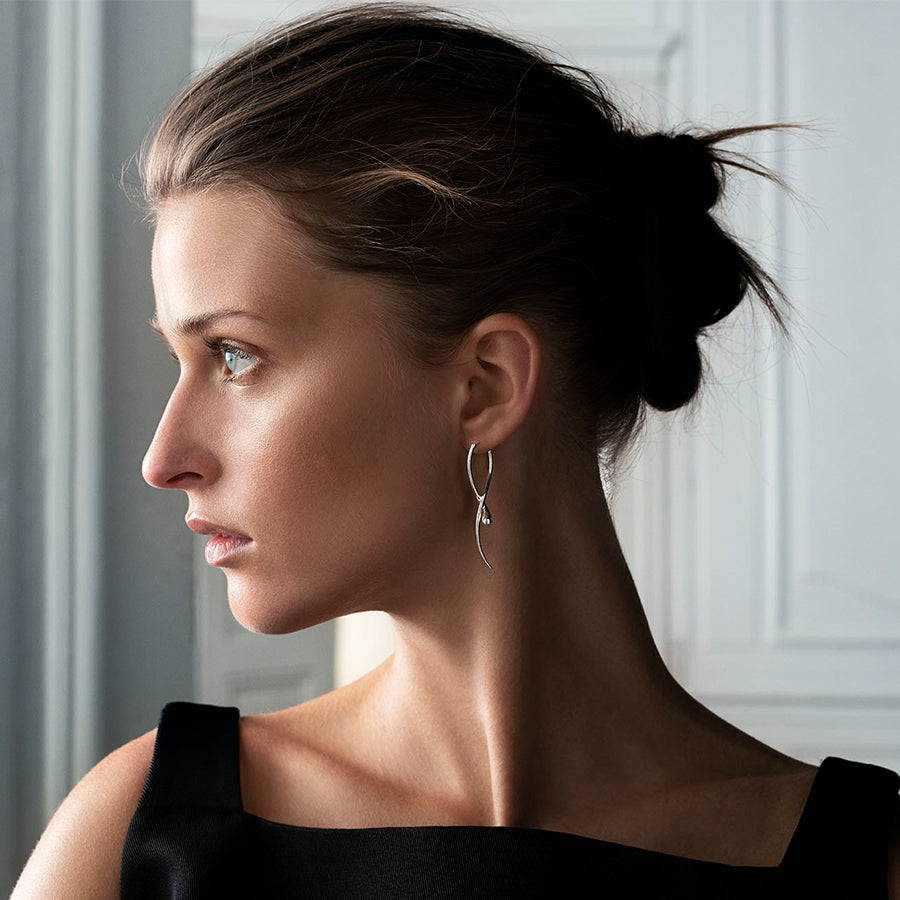 Georg Jensen Silver Mercy Twist Earrings