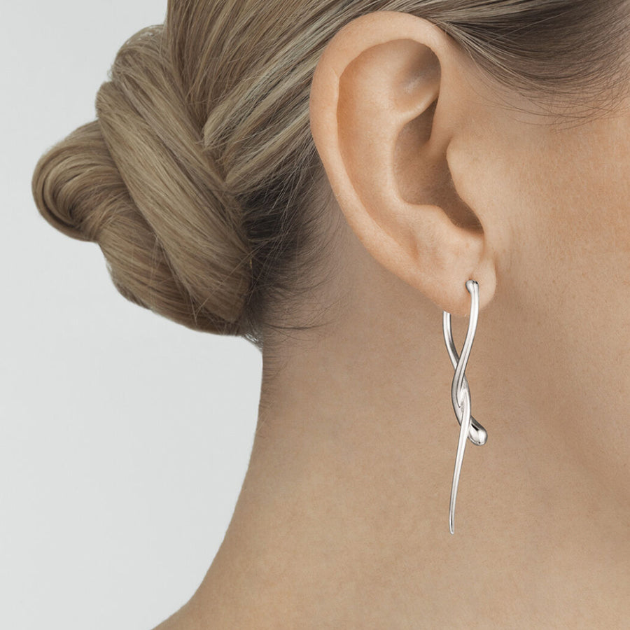 Georg Jensen Silver Mercy Twist Earrings