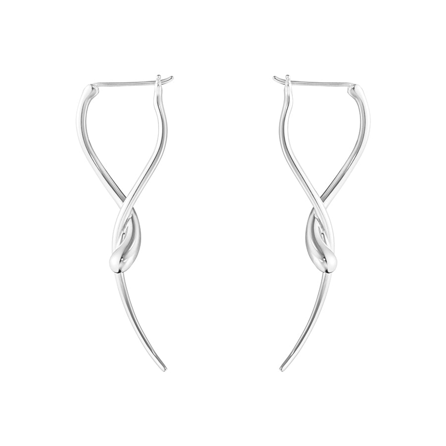 Georg Jensen Silver Mercy Twist Earrings
