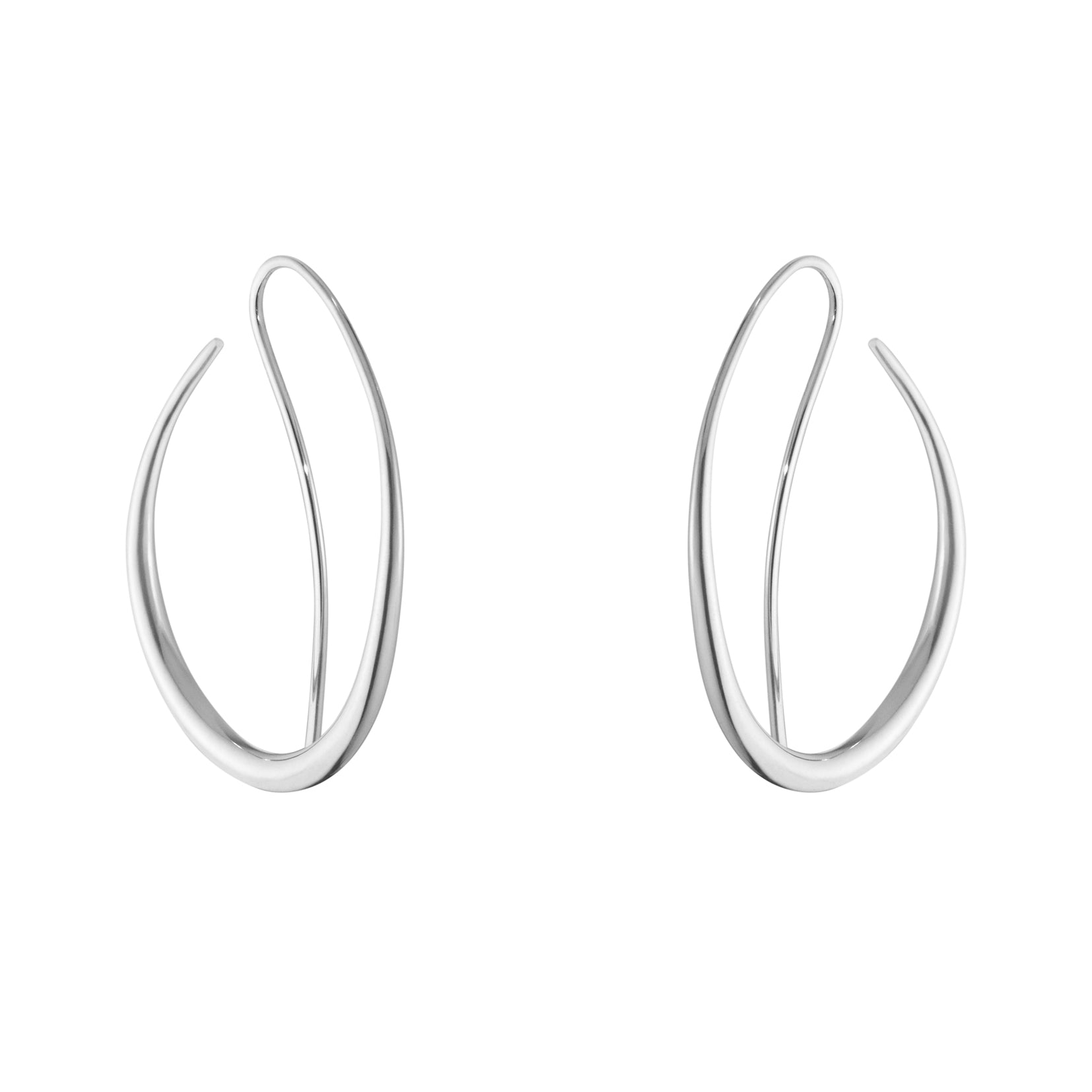 Georg Jensen Silver Offspring Ear hoops