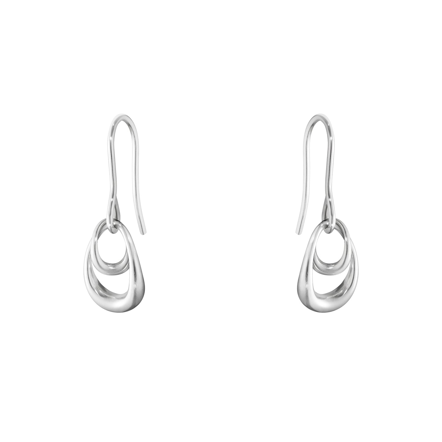 Georg Jensen Offspring Silver Drop Earrings