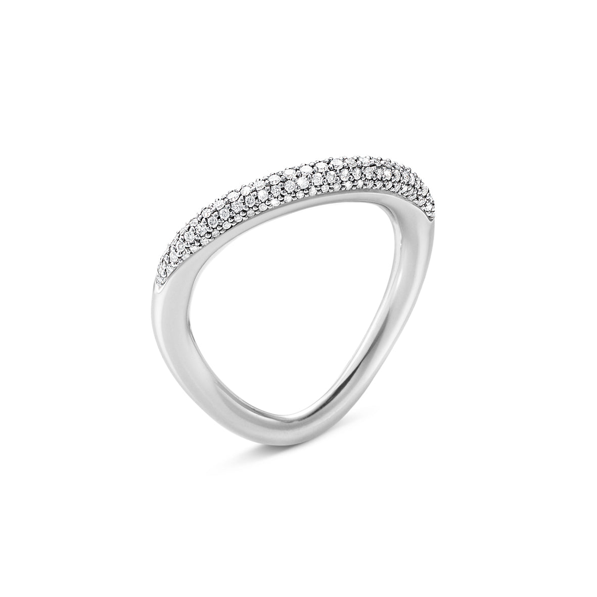 Georg Jensen Offspring Pavé Diamond Ring