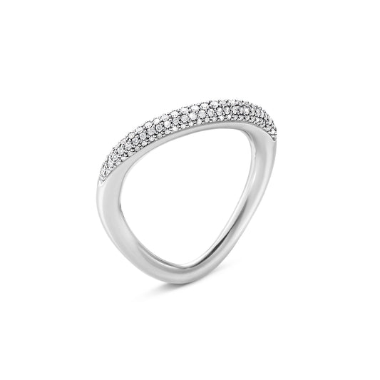Georg Jensen Offspring Pavé Diamond Ring