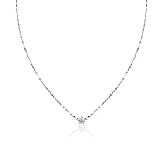 Diamond Floating Pendant in 18kt White Gold