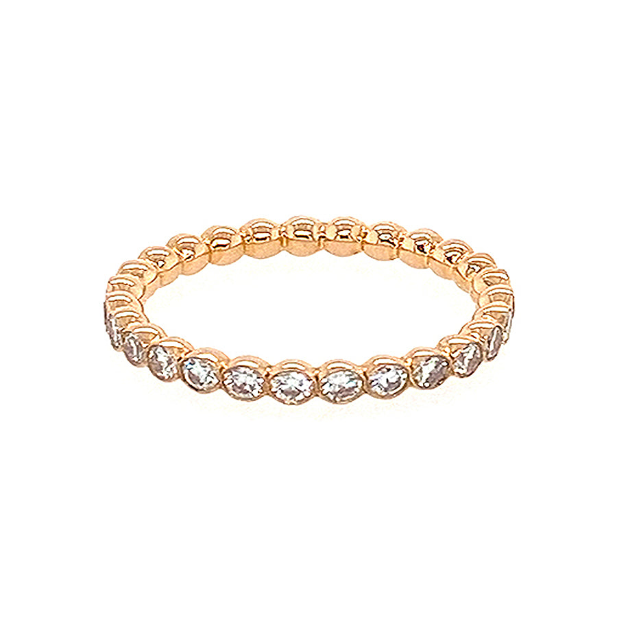 Bubble Full Set Eternity Ring in 18kt Rose Gold