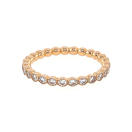 Bubble Full Set Eternity Ring in 18kt Rose Gold