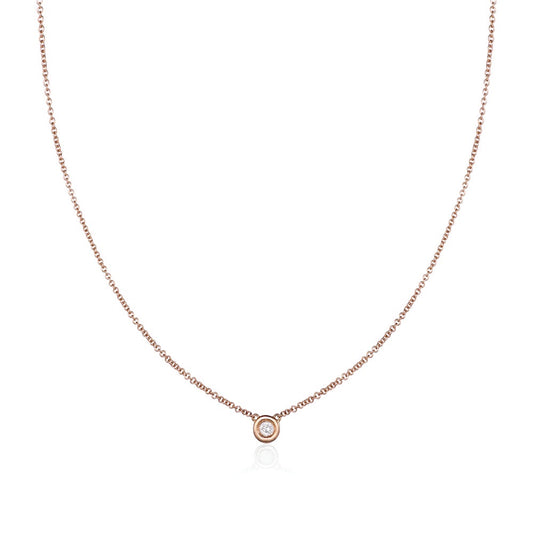 Solo Necklace in 18kt Rose Gold