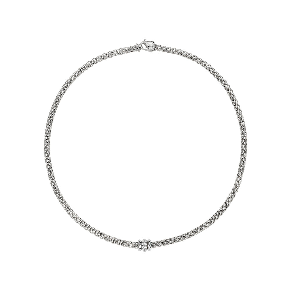 Fope Solo Necklace with Diamond Rondel