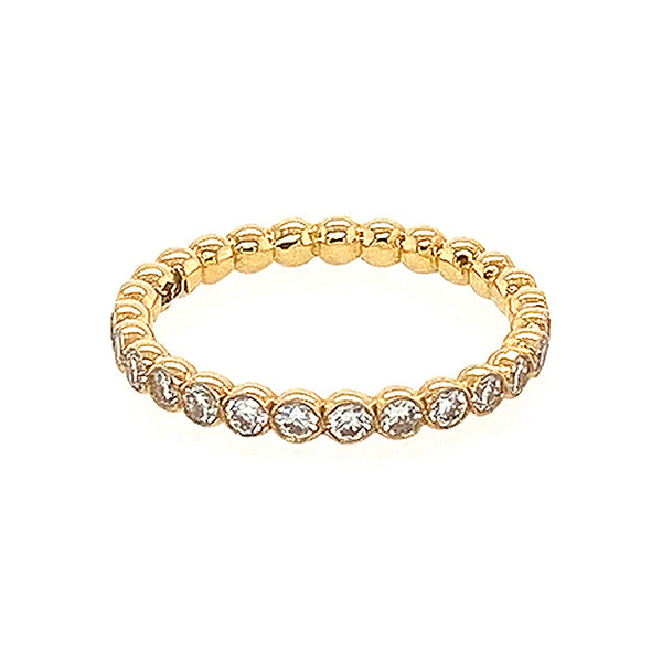 Bubble Full Set Eternity Ring in 18kt Yellow Gold